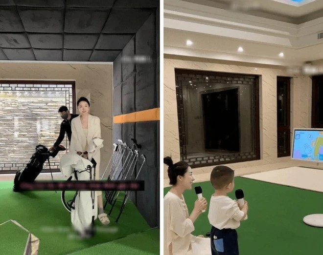 Trong nhà còn có phòng gym, phòng tập yoga, bể bơi, phòng đọc sách, phòng vẽ tranh, rạp chiếu phim, phòng hát, thậm chí sân golf...Ảnh: Sohu