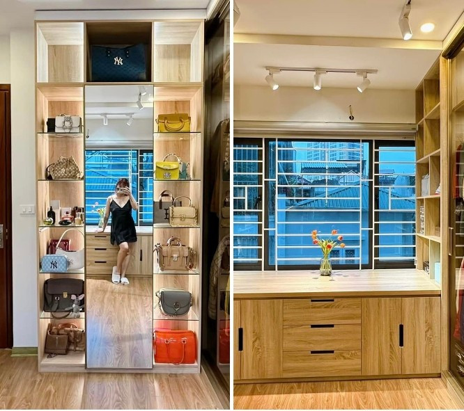 Tủ đựng đồ được sắp xếp gọn gàng. Ảnh: FBNV