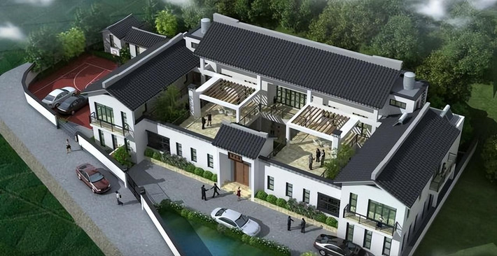 Sau nhiều năm kinh doanh tại Thâm Quyến (Trung Quốc), hai anh em họ Lý quê Quảng Đông sở hữu một công ty riêng. Với tài chính ổn định, hai anh em góp 3 triệu NDT (hơn 10 tỷ đồng) xây biệt thự tặng bố mẹ dưỡng già. Ảnh: Sohu