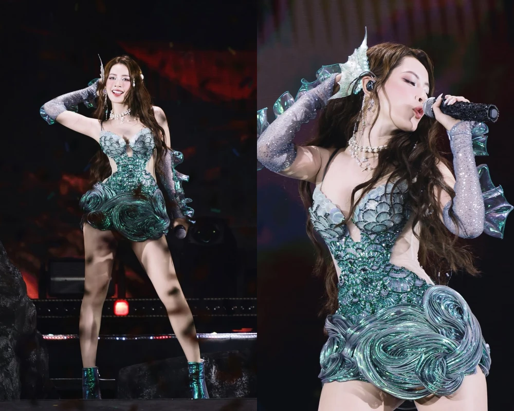 Chi Pu hóa "tiên cá" ngay trên sân khấu khiến khán giả trầm trồ