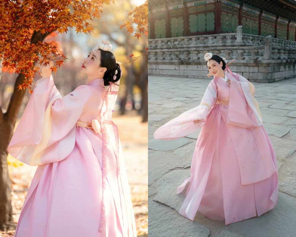 “Bà trùm nông sản” Viên Vibi khoe dáng với trang phục truyền thống Hàn Quốc 