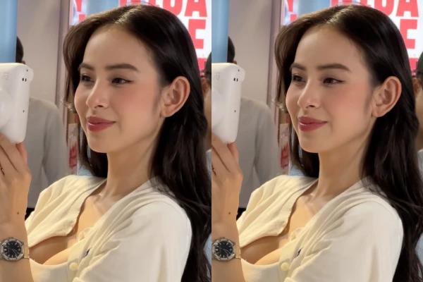 Hương Liên lộ diện ngoài đời sau đám hỏi với chồng thiếu gia