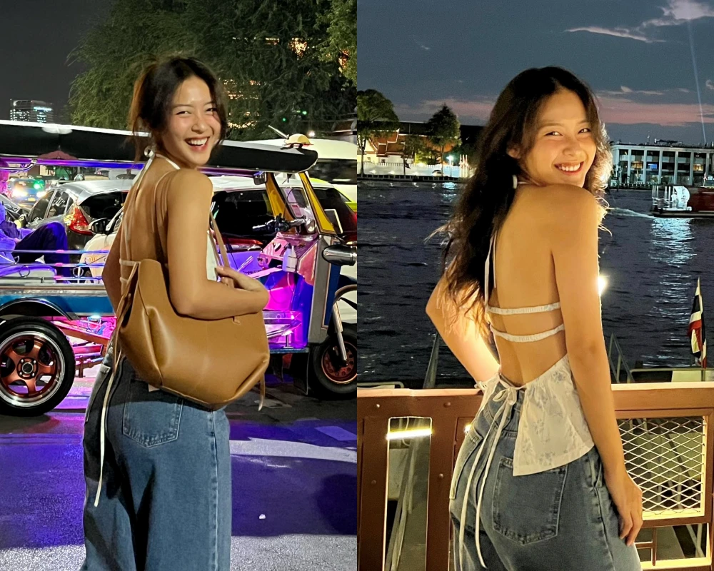 “Boxing girl” Khả Ngân thoải mái thả dáng khi du lịch Thái Lan