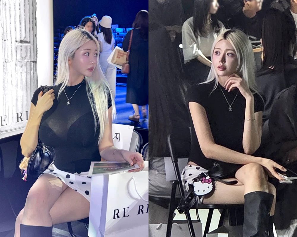 Hot girl Hàn Quốc gây chú ý với áo xuyên thấu tại show thời trang