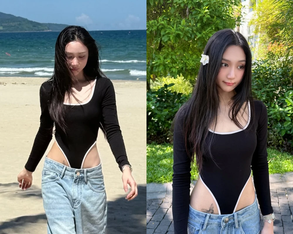 'Gái xinh làng streamer' Mina Young tự tin diện đồ thiết kế trễ nải