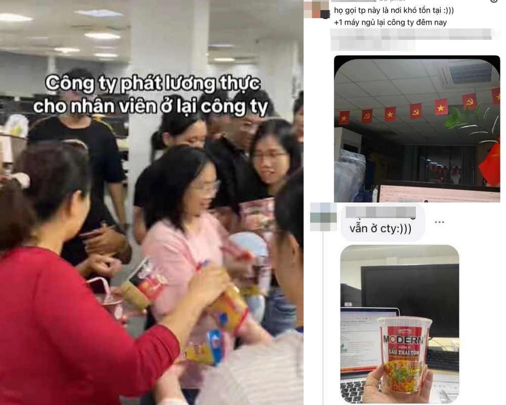 Hà Nội ngày ngập lụt, dân văn phòng điểm danh ở công ty qua đêm