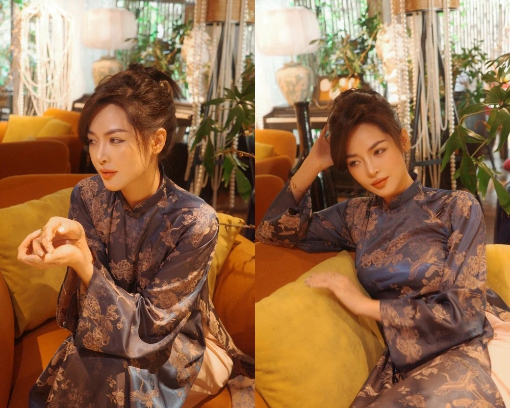 “Người đẹp thẩm mỹ” Vũ Thanh Quỳnh diện áo dài khoe nhan sắc sẵn sàng đón Tết