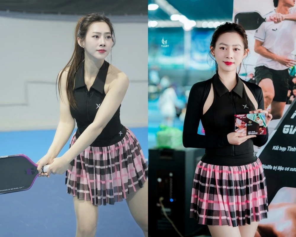 Yến Xôi khoe nhan sắc cực đỉnh, vóc dáng cuốn hút trên sân pickleball