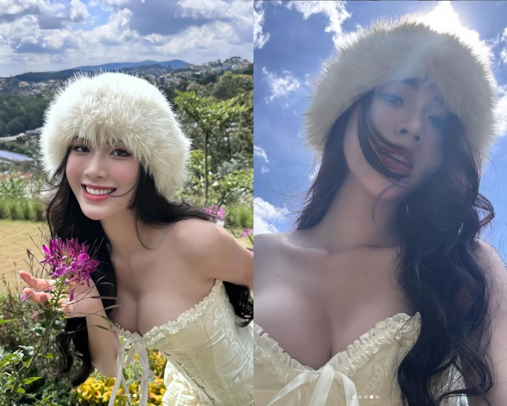 "Vô tình" tung ảnh quyến rũ, top 10 MissEarth Việt Nam 2023 gây chú ý