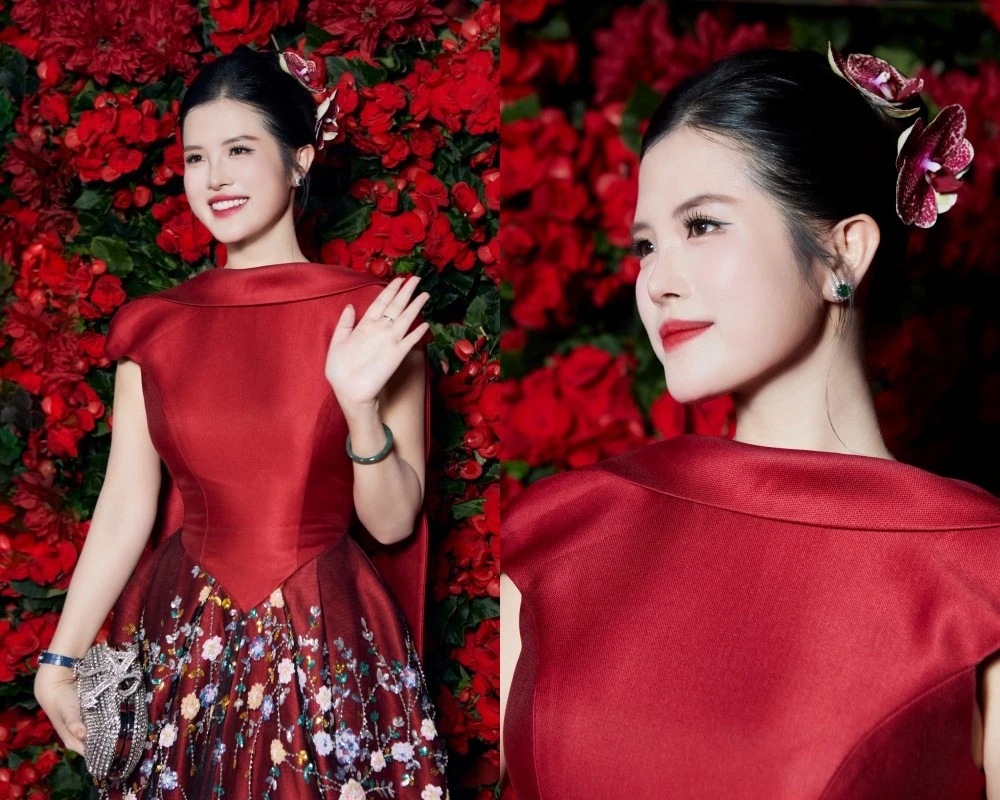 BTV Hải Vân diện đồ lộng lẫy, nhan sắc “đỉnh chóp” gây bão mạng xã hội