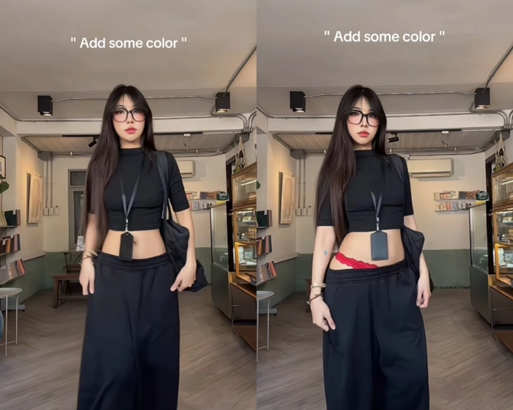 Bất ngờ kéo nhẹ phần cạp quần gái xinh Thái Lan khiến netizen tranh luận