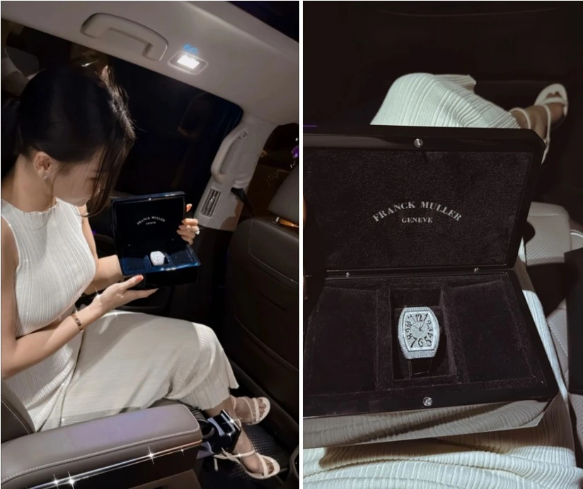 Yến Xuân đón tuổi mới được chồng tặng đồng hồ trăm triệu