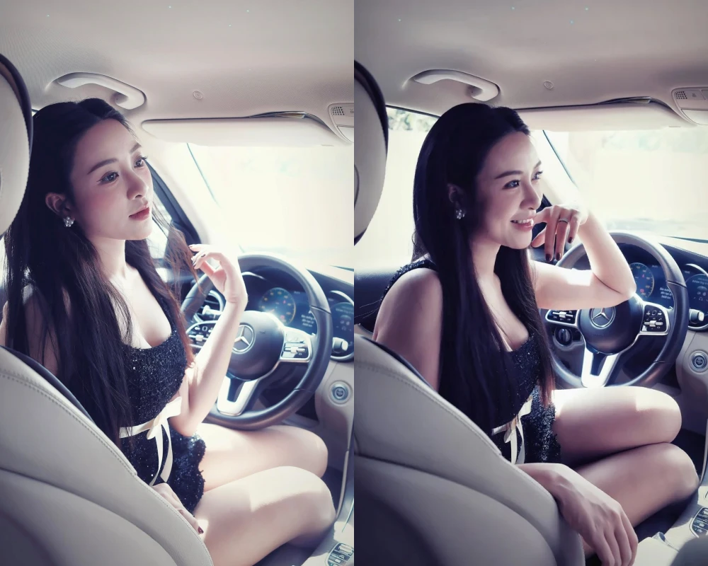 Vợ Phan Văn Đức khoe loạt ảnh nóng bỏng trên xe Mercedes
