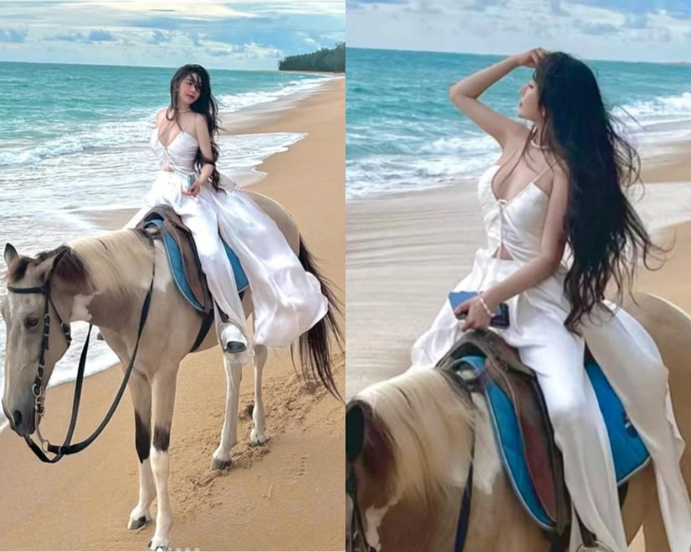 Võ Ngọc Trân khoe bộ ảnh cưỡi ngựa cực "chữa lành"