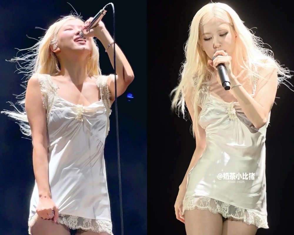 Diện váy ngủ lên sân khấu, Rosé gây tranh cãi lớn