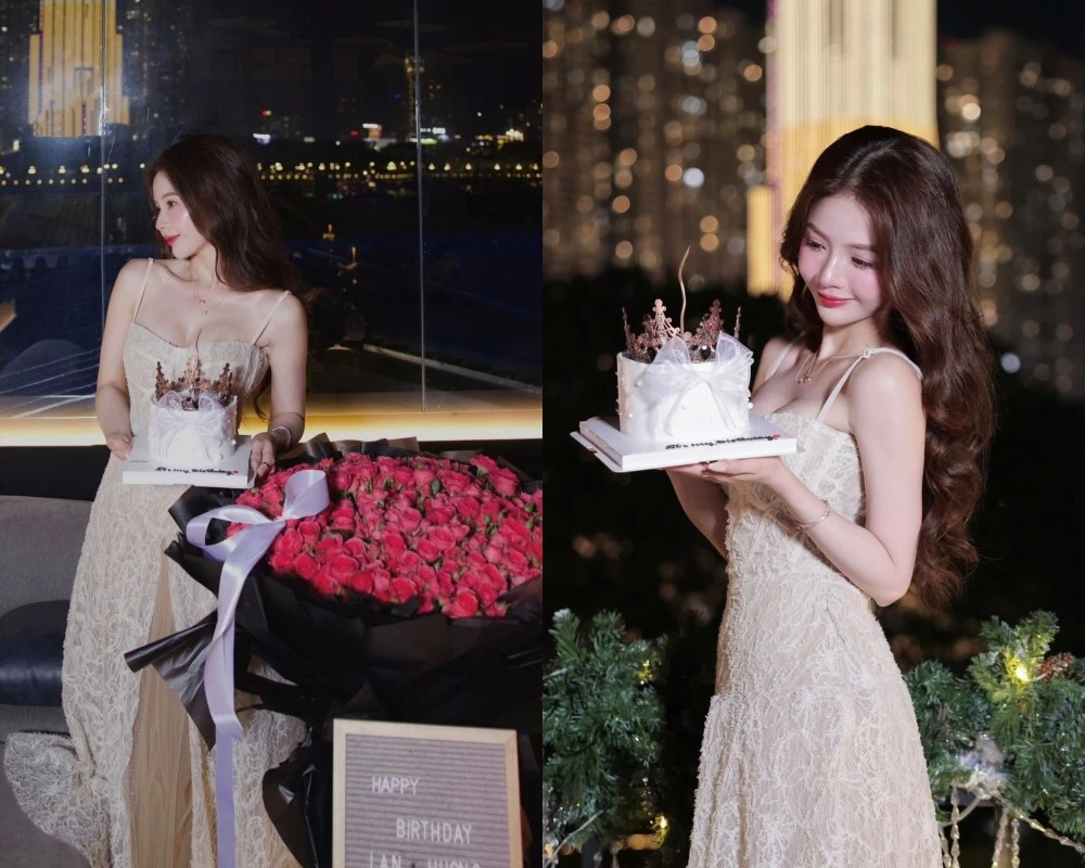 'Hot girl ảnh thẻ' Lan Hương khoe nhan sắc tựa búp bê trong ngày sinh nhật