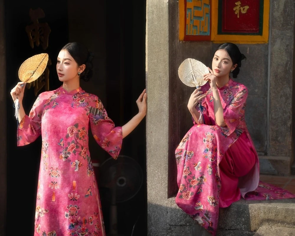 Gái xinh Jun Vũ diện áo dài, nhan sắc mảnh mai nhẹ nhàng tựa nàng thơ