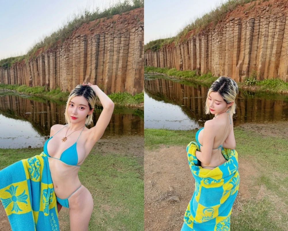 Bộ ảnh tắm biển táo bạo của DJ Soda giữa mùa đông lạnh giá