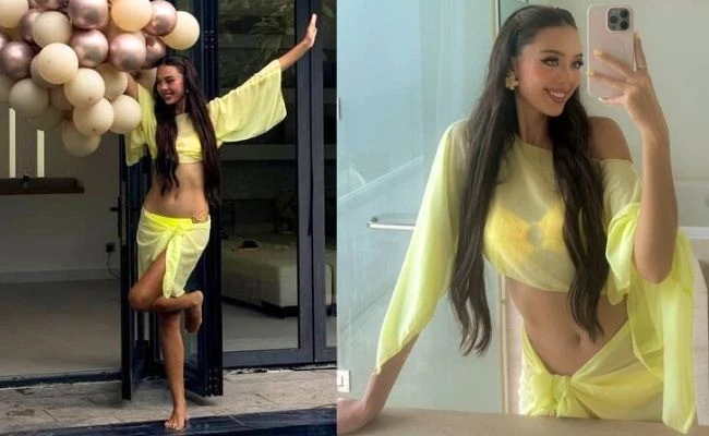 Vợ mẫu Tây của Bùi Tiến Dũng tung ảnh bikini cực gợi cảm trong ngày sinh nhật