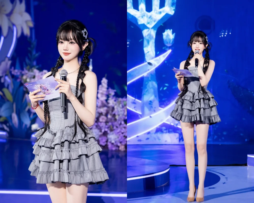 'Nữ thần' Liên Minh Huyền Thoại diện váy ngắn khoe chân dài miên man