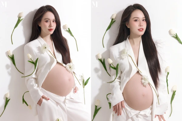 MC Ngô Mai Phương khoe ảnh thai kỳ cực nghệ thuật