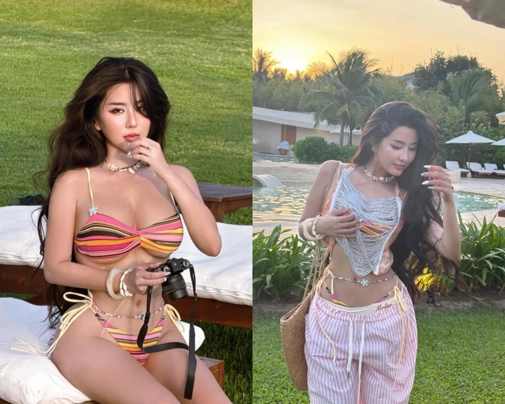 “Đệ nhất hot girl Sài thành” Võ Ngọc Trân diện bikini, body gợi cảm miễn chê