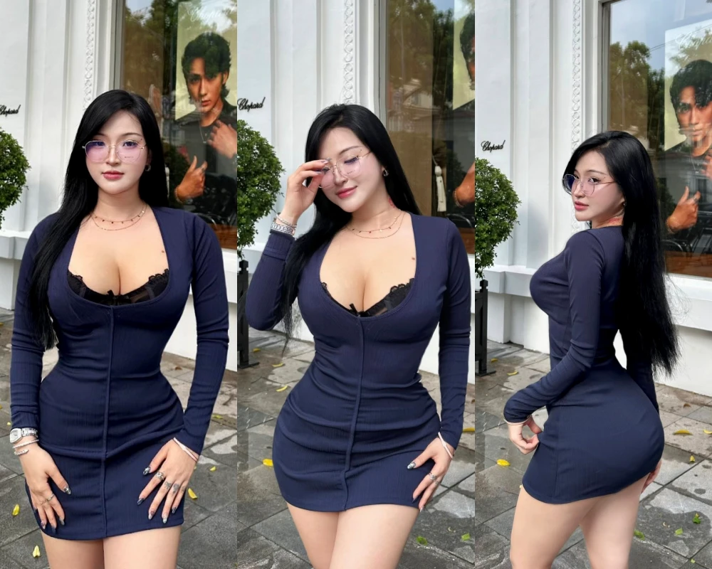 "Hot girl Đồng Nai" Phan Thị Bảo Trân diện đồ bó sát khoe body đồng hồ cát