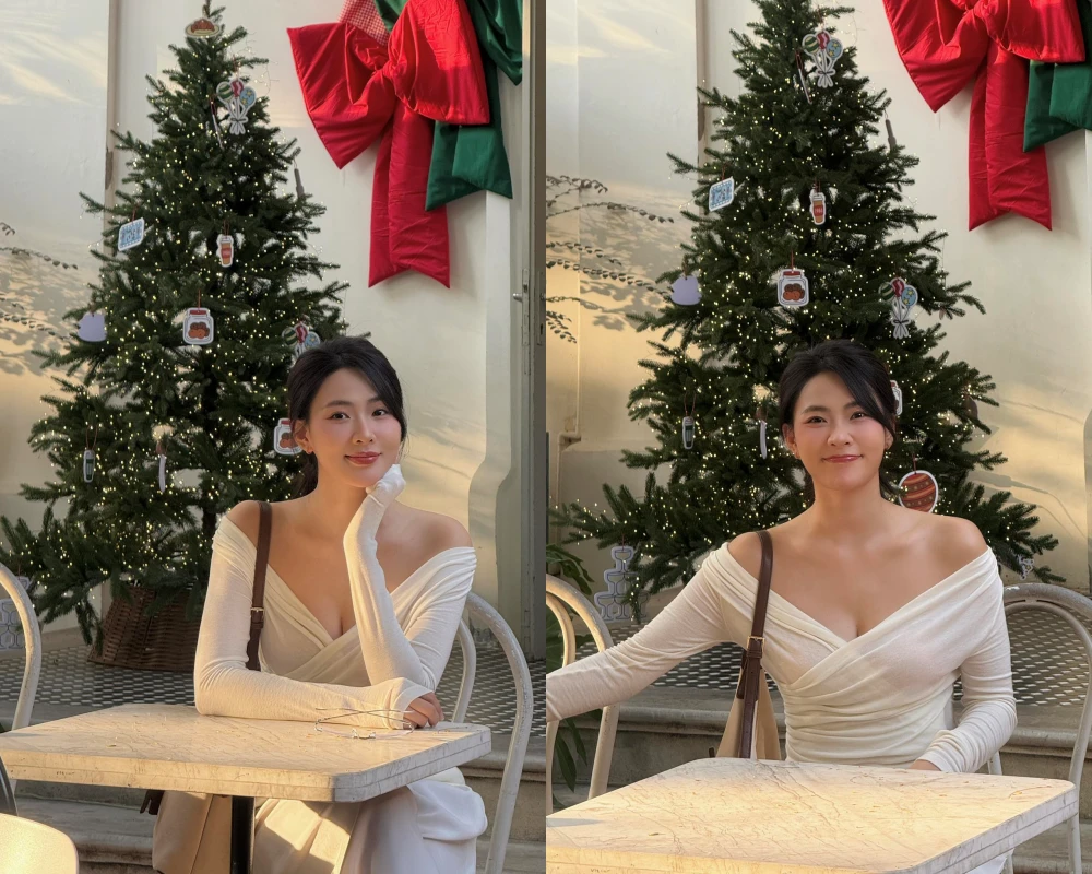 Minh Trang khoe nhan sắc trong veo, dịu dàng đón Giáng sinh