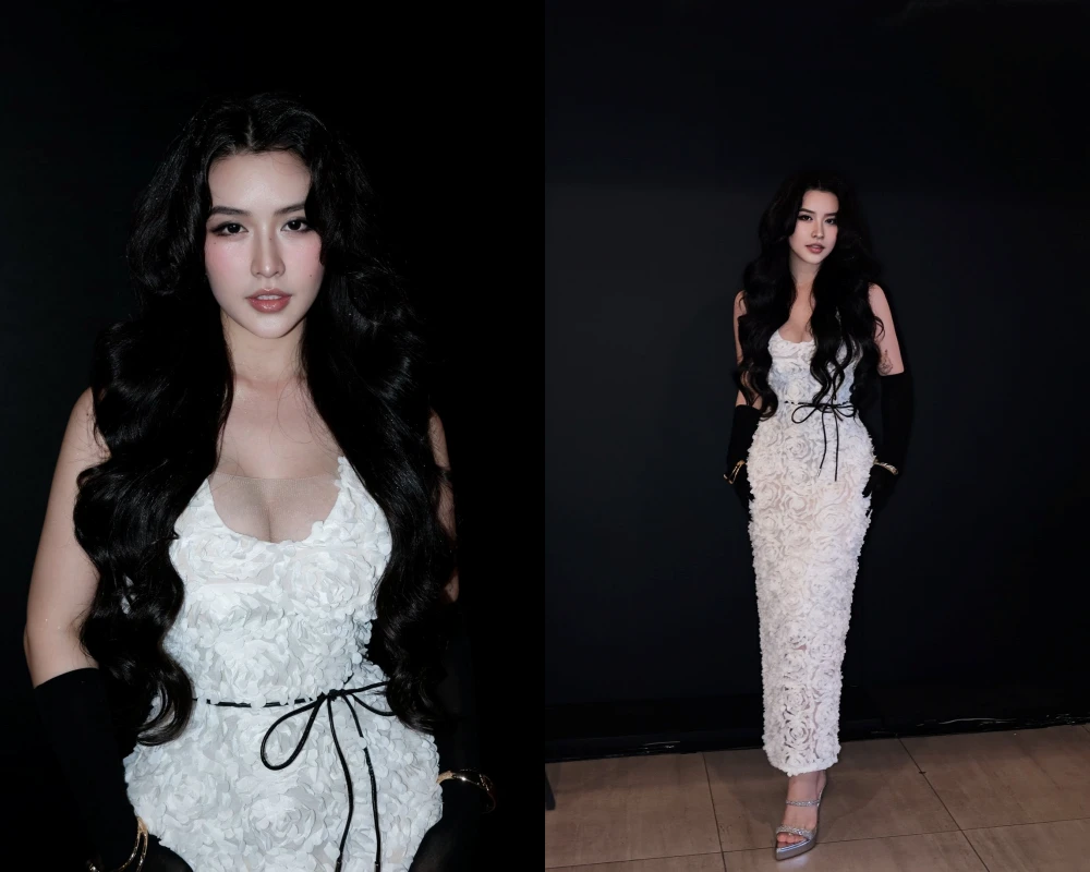 Người đẹp Quyên Qui khoe body đồng hồ cát khi dự sự kiện ra mắt phim