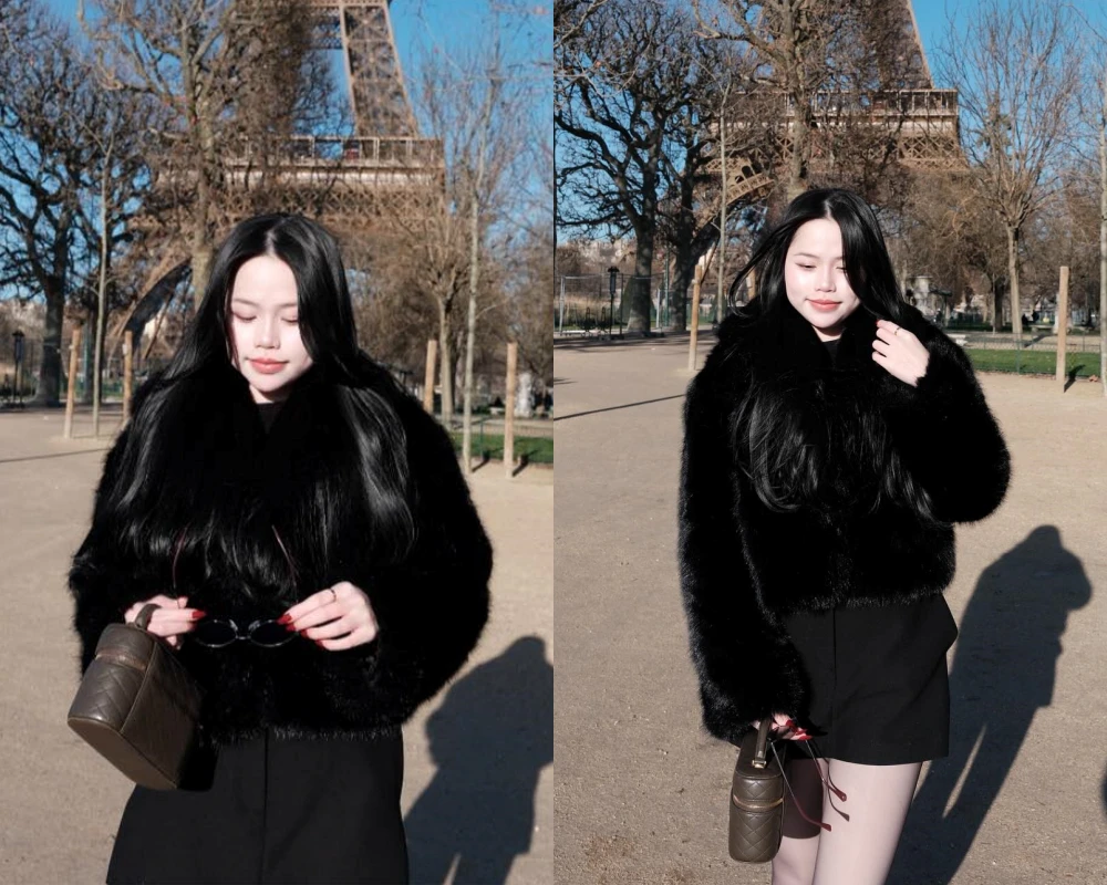 "Hot girl Nha Trang" Mai Thị Huỳnh Anh khoe sắc dưới chân Tháp Eiffel