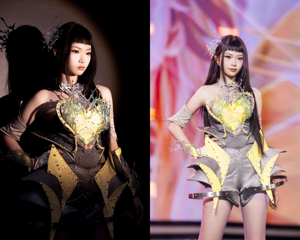 Ánh Sáng AZA diện đồ siêu chất trên sân khấu, visual bùng nổ đúng chất Gen Z