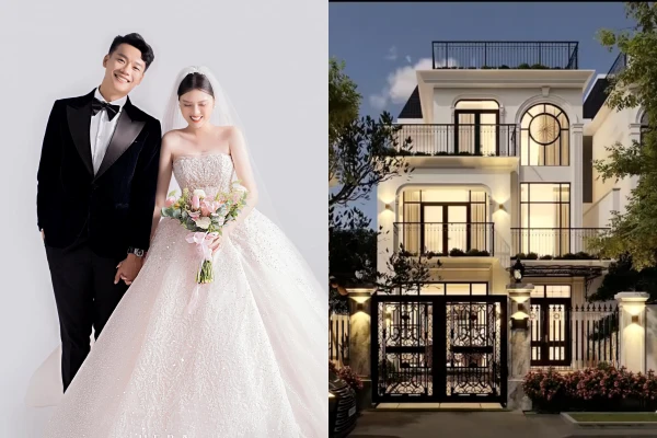 Tuyển thủ Việt Nam và vợ hot girl khoe biệt thự chục tỷ 