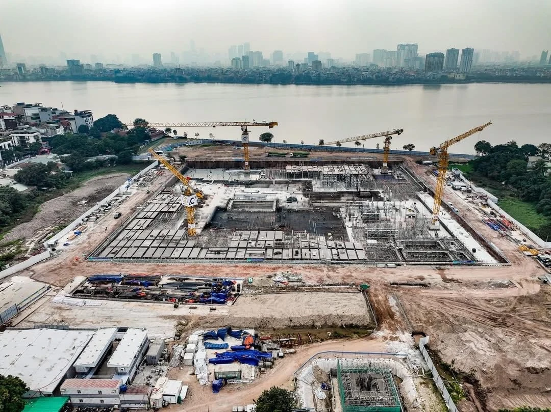 Toàn cảnh dự án Nhà hát Opera Hà Nội bên hồ Tây