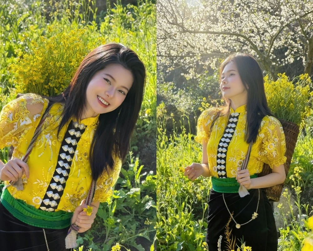 Đỗ Yên Đan hóa thân thành “em gái Thái” đẹp tựa họa mi giữa núi rừng Tây Bắc