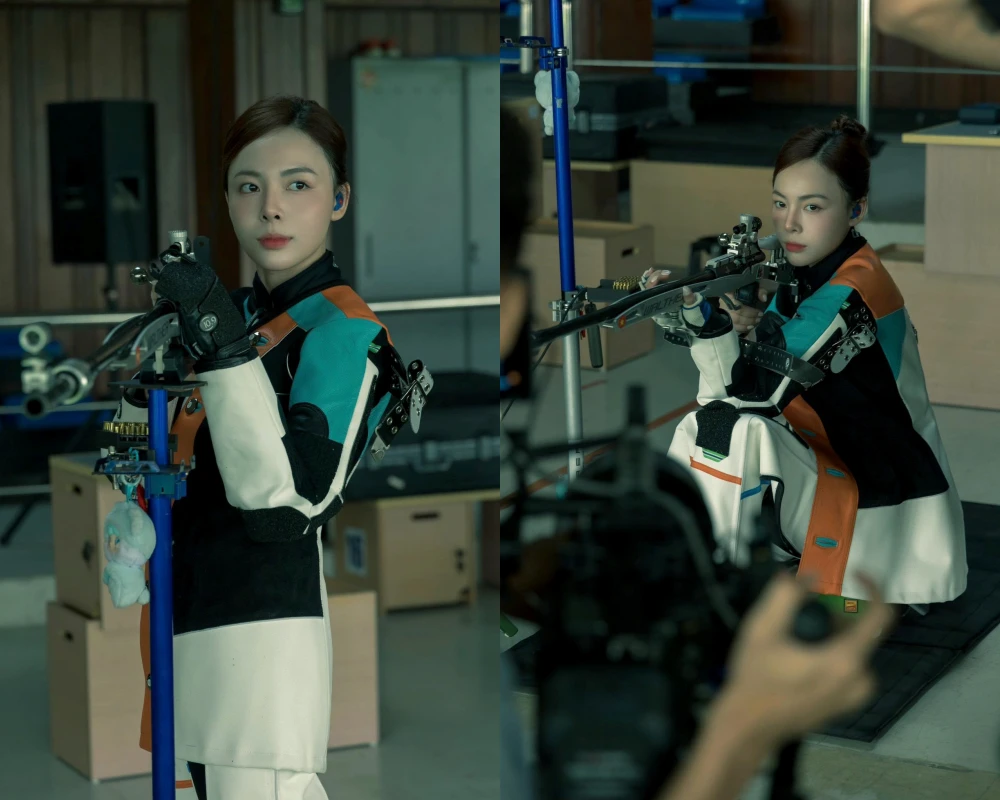 'Hot girl bắn súng' Phí Thanh Thảo khoe nhan sắc khi tập luyện