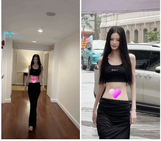 Vóc dáng “size 0” gây tranh cãi mạng xã hội của Á quân The New Mentor 2023