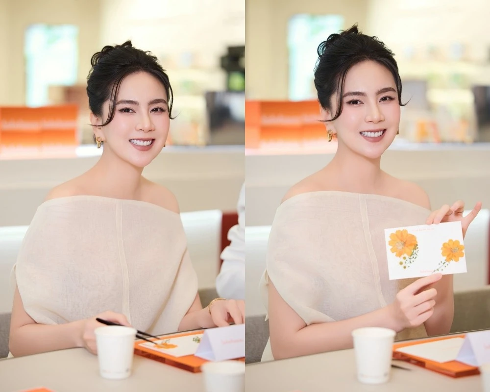 MC Mai Ngọc khoe sắc vóc chuẩn 'gái một con trông mòn con mắt'