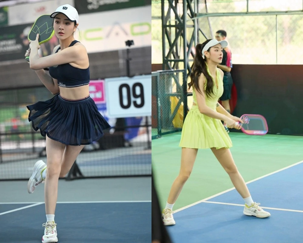 Danh tính cô gái vừa bước ra sân pickleball đã khiến tất cả trầm trồ