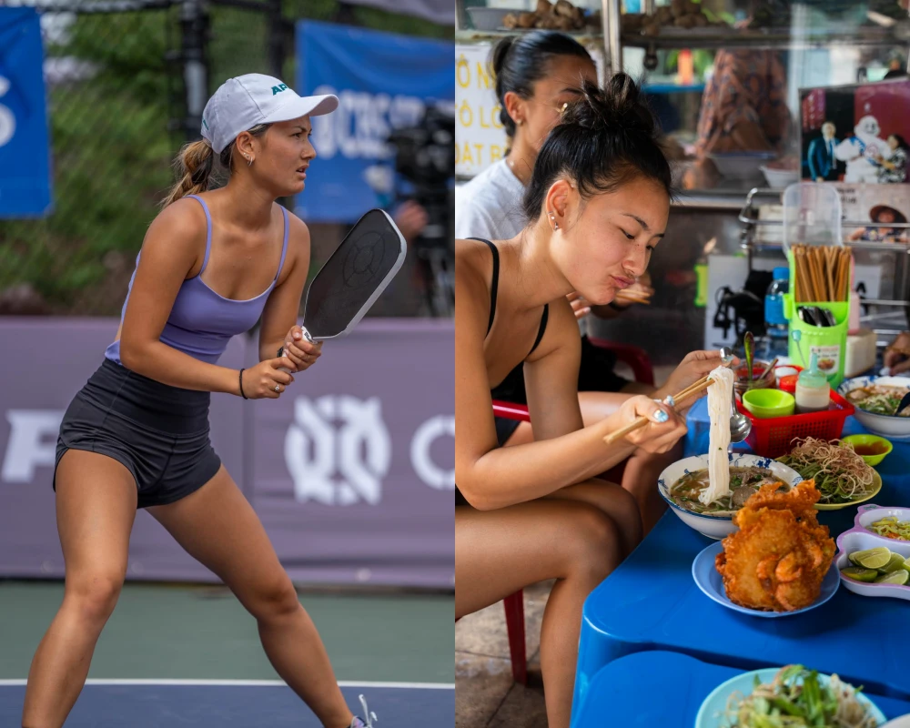 Cam thường bắt trọn visual mỹ nữ làng pickleball Alix Trương