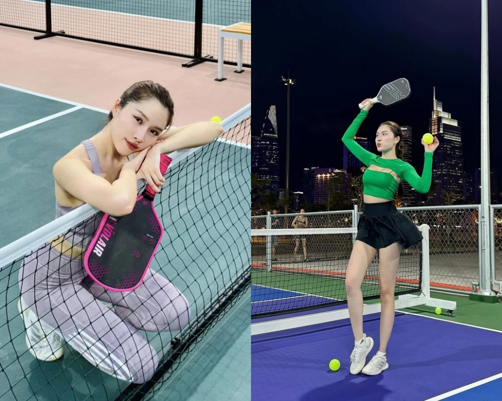 Nữ MC nổi tiếng mê thể thao Thanh Thanh Huyền, 'cân đẹp' pickleball