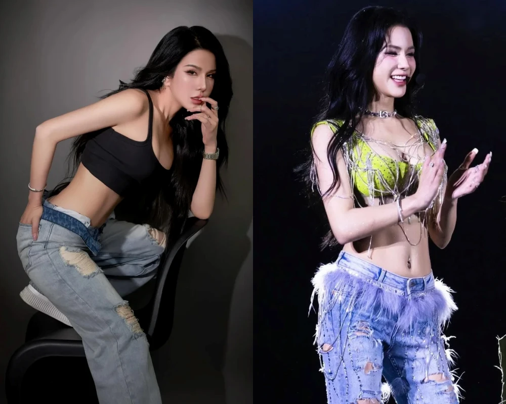 Diện áo ngắn cũn cỡn Diệp Lâm Anh cực kỳ cuốn hút ở tuổi U40