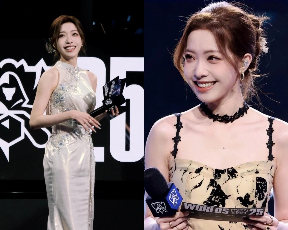 MC Iris Feng Trung Quốc tỏa sáng tại CKTG Liên Minh Huyền Thoại 2025