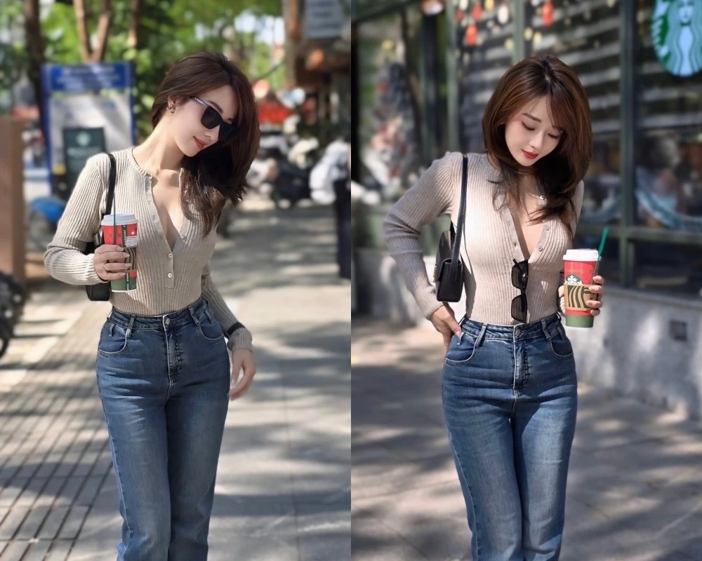 'Gái xinh ngân hàng' Hà Kim xinh đẹp với outfit xuống phố trẻ trung