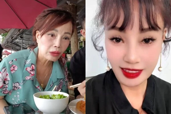 "Cô dâu U70" Thu Sao nhan sắc gây bất ngờ so với ảnh tự đăng