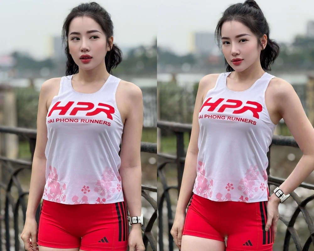 Hot girl y tá đam mê chạy bộ với gương mặt xinh tựa búp bê