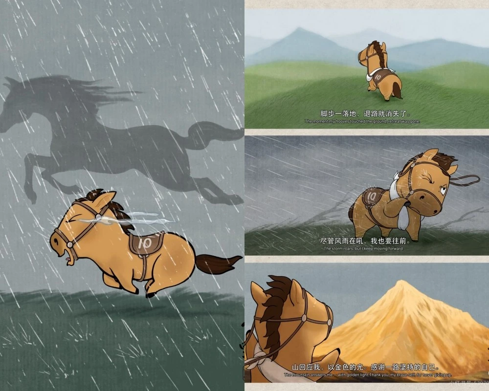 Chú ngựa nhỏ 'vừa chạy vừa khóc' gây sốt mạng xứ Trung