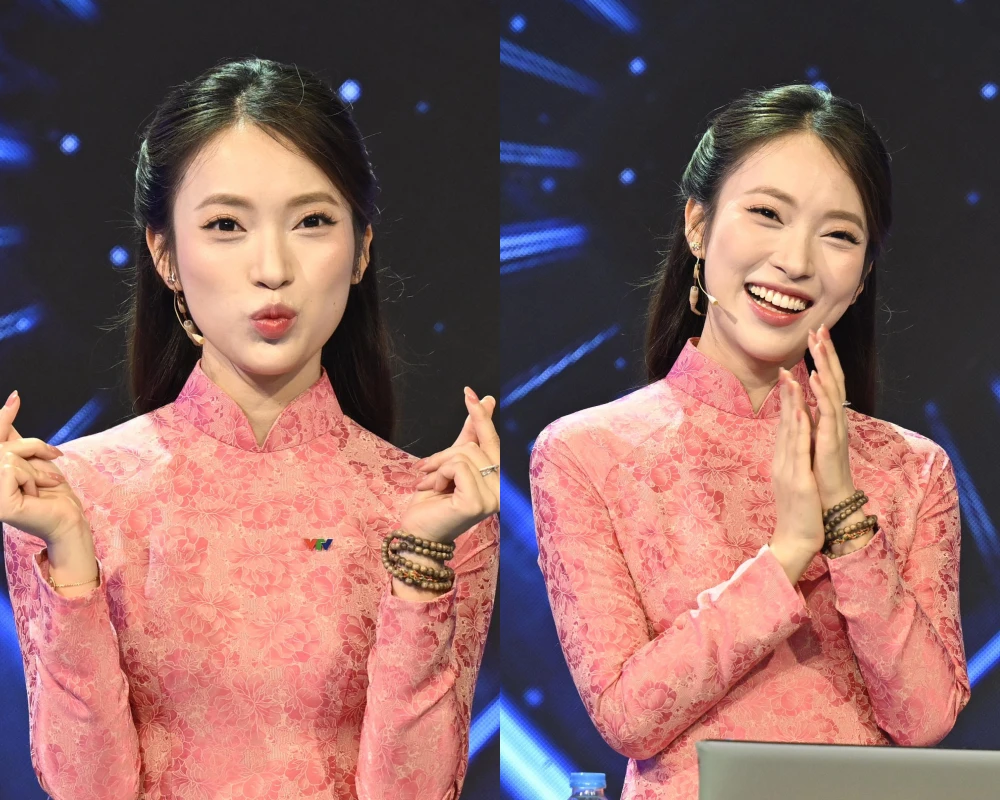 MC Khánh Vy dẫn chung kết Olympia năm 2025 gây sốt với vẻ đẹp tri thức