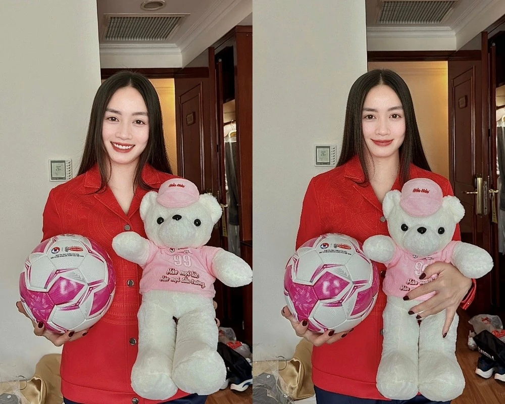 “Hot girl bóng đá” Hoàng Loan rạng rỡ trước lên đường đấu SEA Games 33