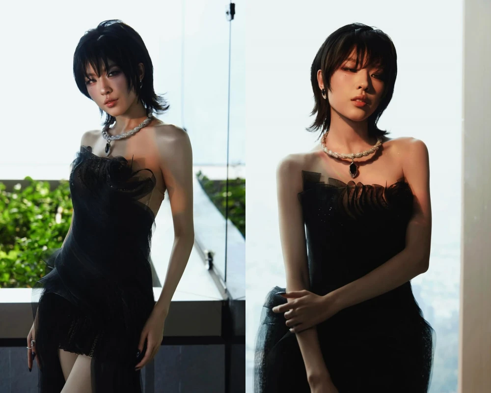 Lamoon xuất hiện với mái tóc ngắn cá tính, visual sắc lạnh không thể rời mắt