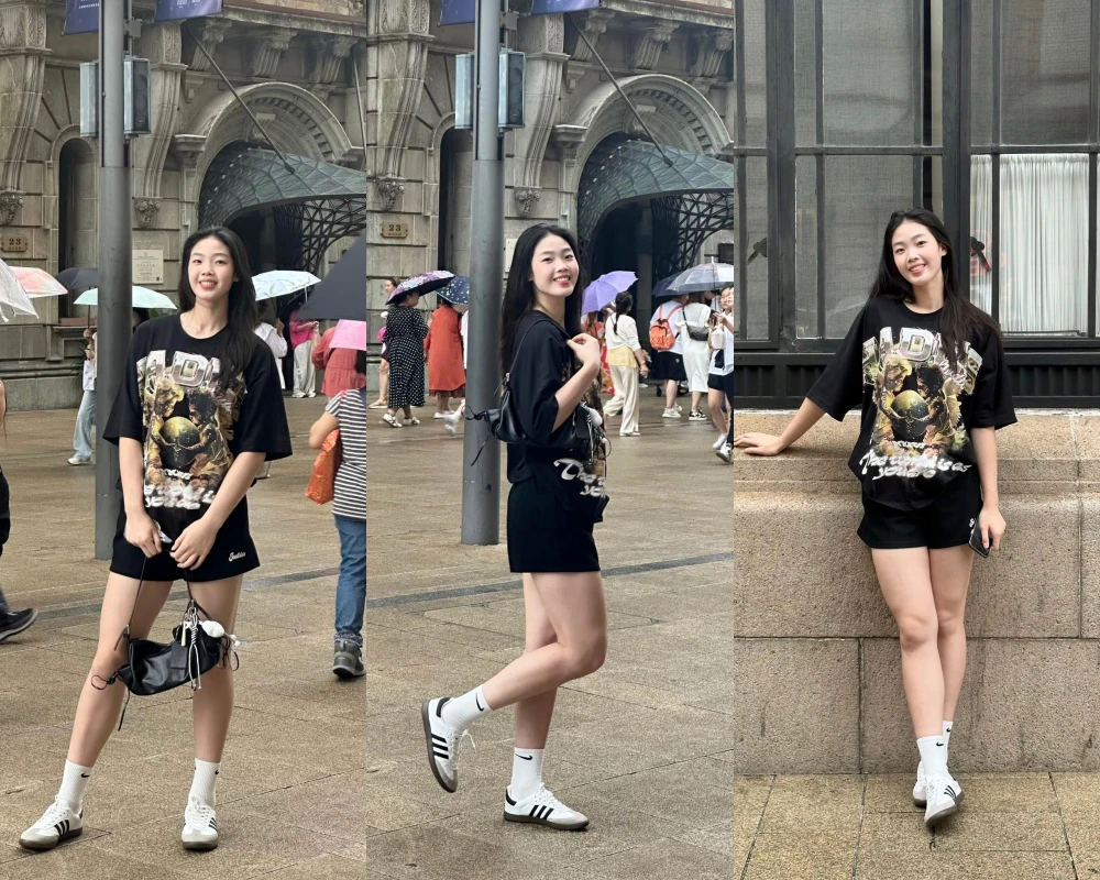 'Khủng long nhí' Phạm Quỳnh Hương khoe dáng cực xinh, gây sốt tại Thượng Hải